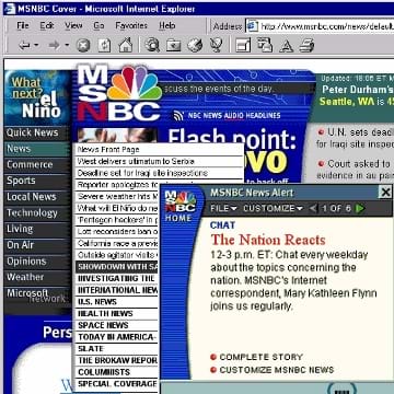 Screenshot showing News Menu and News Alert