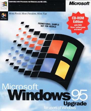 Picture of Windows 95 product box